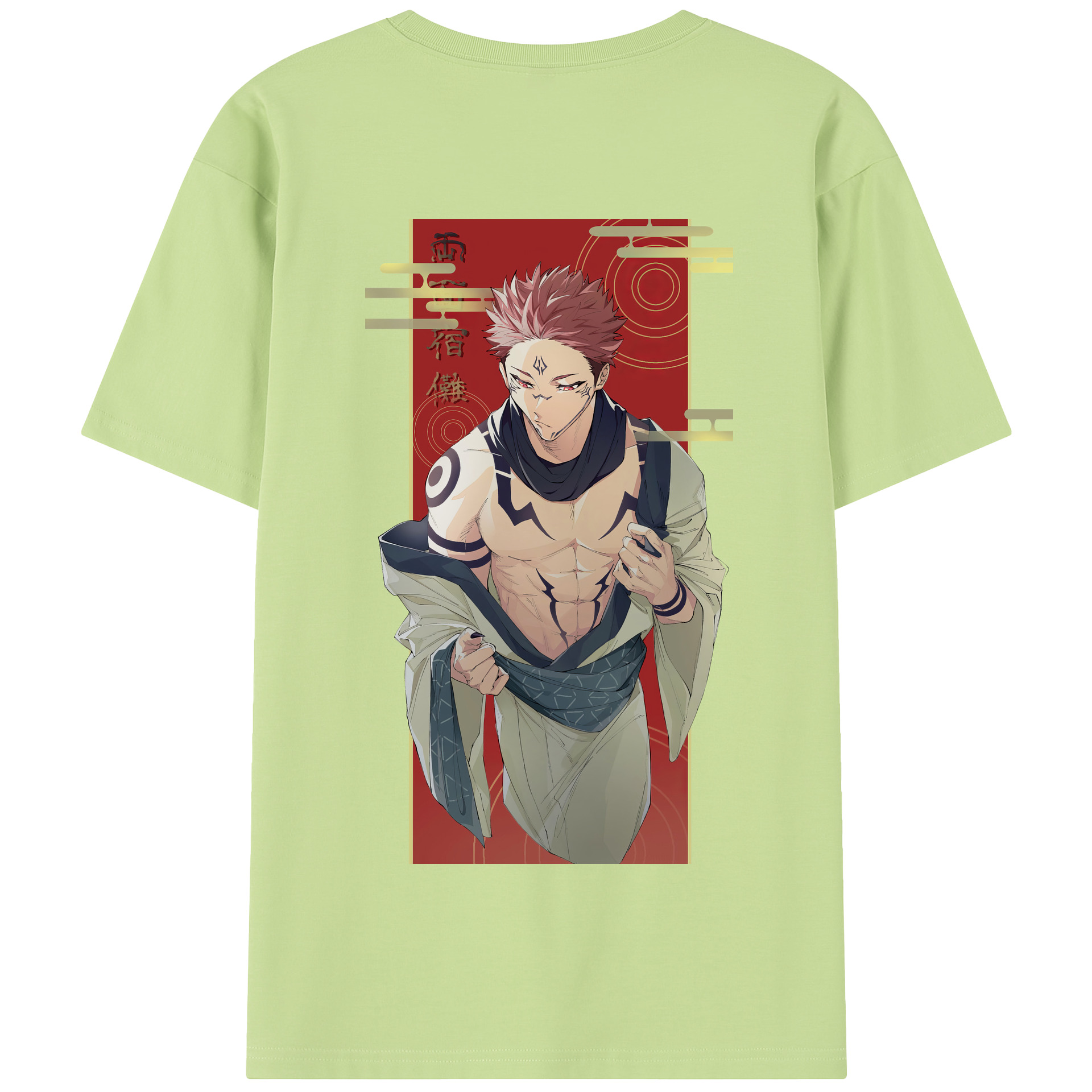 （画像用） 呪術廻戦 Jujutsu Kaisen 綿100％半袖Tシャツ（背面プリント）